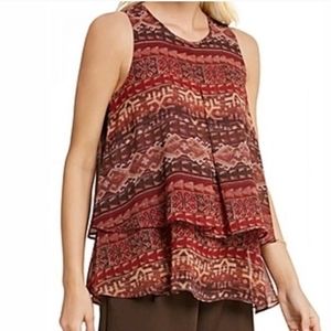 BCBGMAXAZRIA Tiered tank top